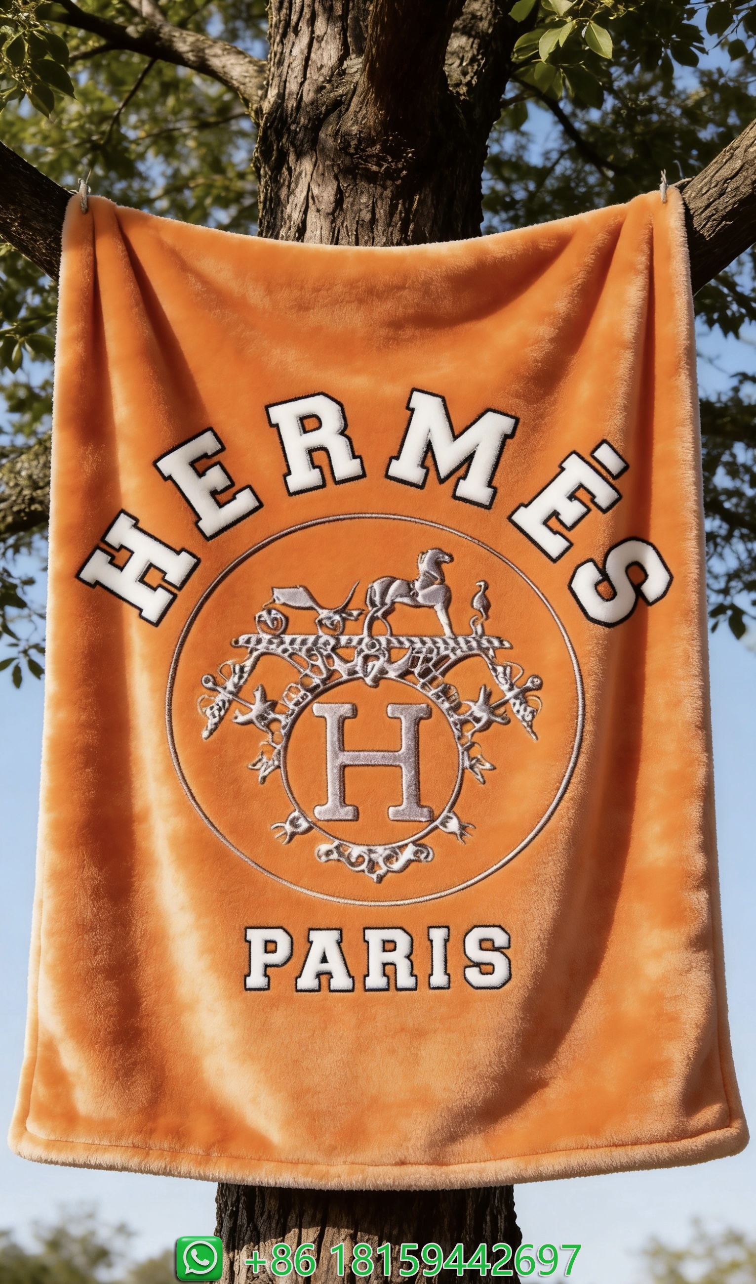 Hermes Throw Blankets